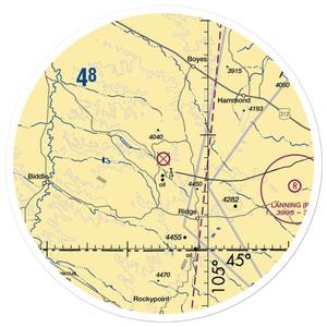 Belle Creek Airport (3V7) VFR Sectional Sticker (30 mile)