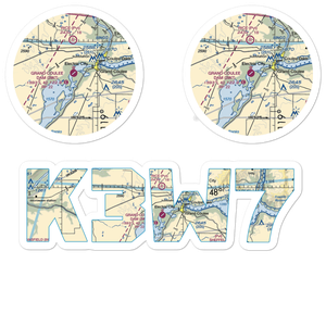Grand Coulee Dam Airport (3W7) VFR Sectional Sticker Pack