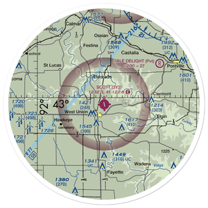 George L Scott Municipal Airport (3Y2) VFR Sectional Sticker (30 mile)