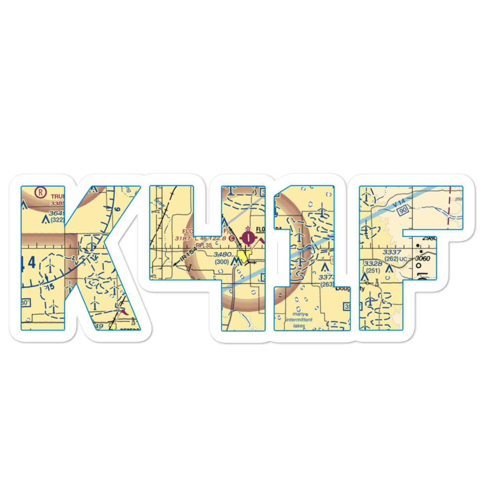 Floydada Municipal Airport (41F) VFR Sectional Sticker 