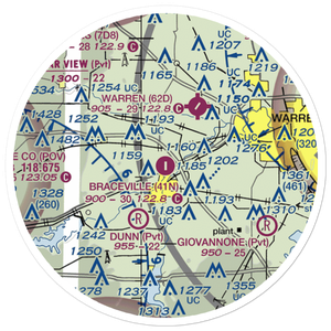 Braceville Airport (41N) VFR Sectional Sticker (20 mile)
