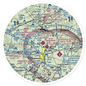 Parr Airport (42I) VFR Sectional Sticker (30 mile)