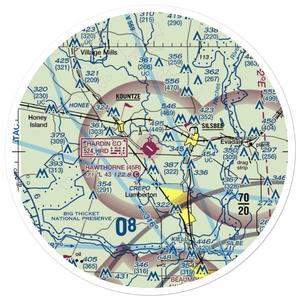 Hawthorne Field (45R) VFR Sectional Sticker (30 mile)