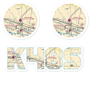 Harlem Airport (48S) VFR Sectional Sticker Pack