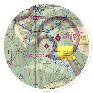 Chemehuevi Valley Airport (49X) VFR Sectional Sticker (30 mile)