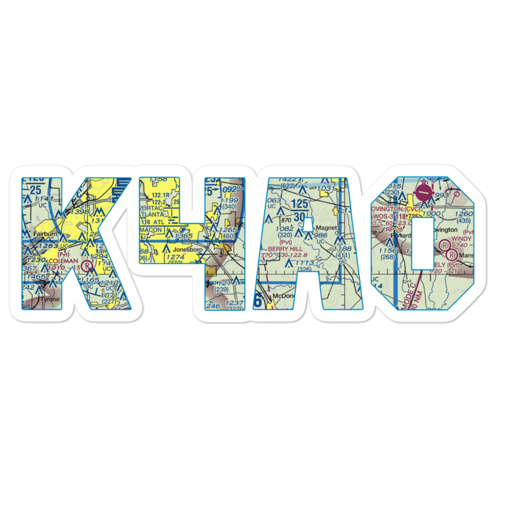 Berry Hill Airport (4A0) VFR Sectional Sticker 