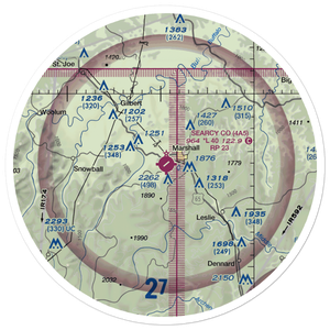 Searcy County Airport (4A5) VFR Sectional Sticker (30 mile)