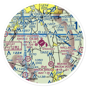 Henry County Airport (HMP) VFR Sectional Sticker (20 mile)