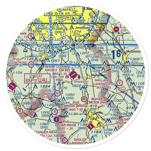 Henry County Airport (HMP) VFR Sectional Sticker (30 mile)