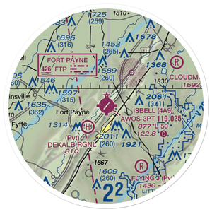 Isbell Field (4A9) VFR Sectional Sticker (20 mile)