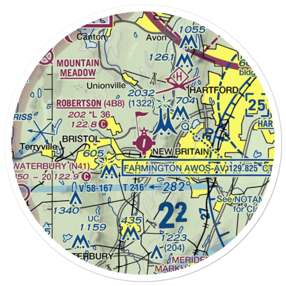 Robertson Field (4B8) VFR Sectional Sticker (20 mile) 
