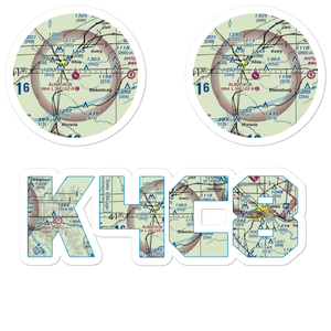 Albia Municipal Airport (4C8) VFR Sectional Sticker Pack