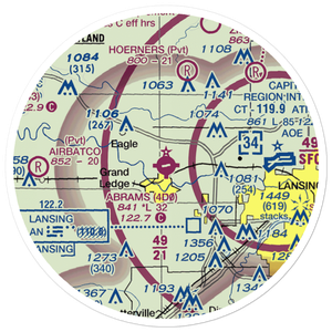 Abrams Municipal Airport (4D0) VFR Sectional Sticker (20 mile)