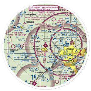 Abrams Municipal Airport (4D0) VFR Sectional Sticker (30 mile)