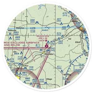 Wilson Airport (4F8) VFR Sectional Sticker (30 mile)