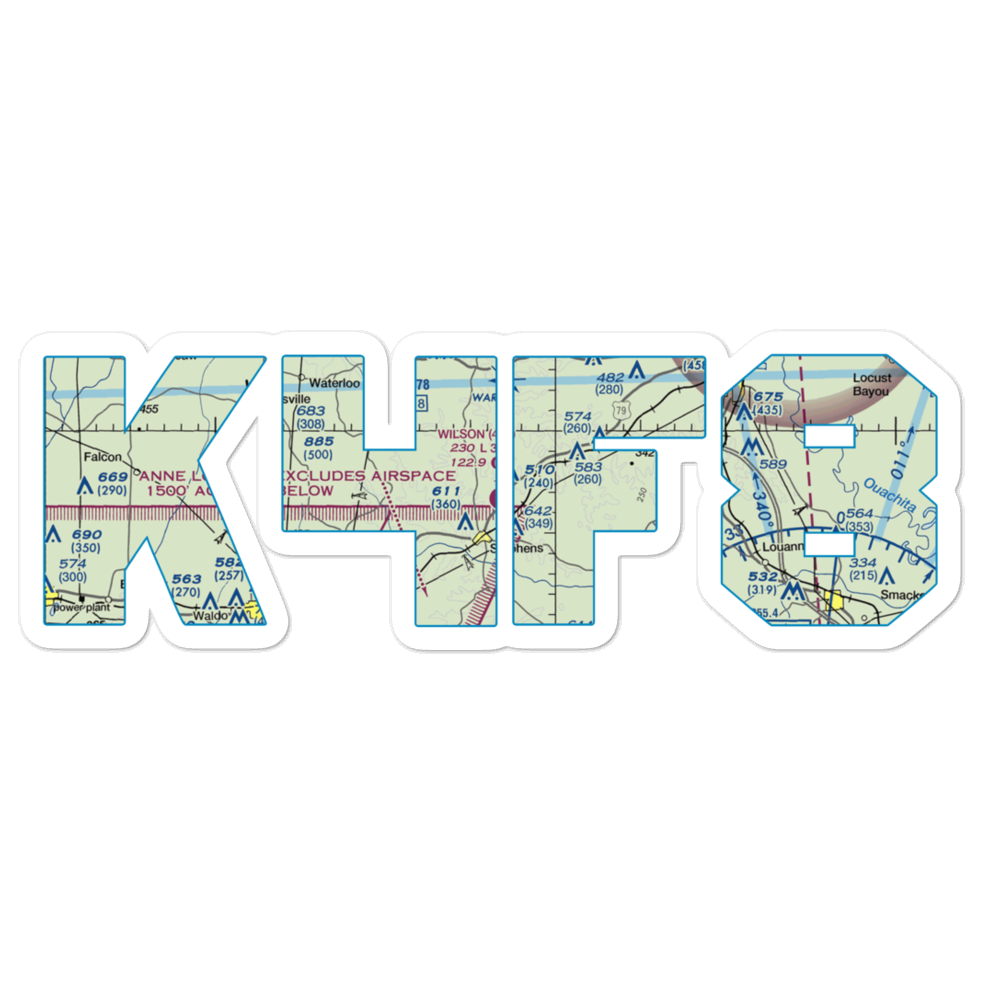 Wilson Airport (4F8) VFR Sectional Sticker 