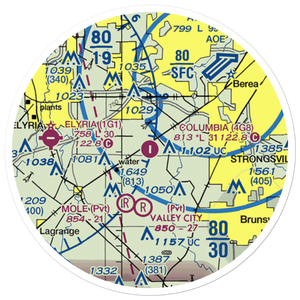 Columbia Airport (4G8) VFR Sectional Sticker (20 mile)