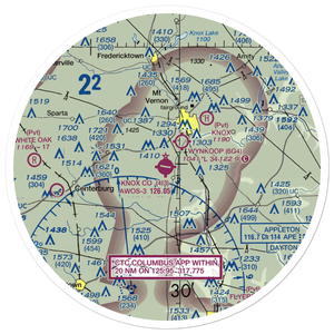 Knox County Airport (4I3) VFR Sectional Sticker (30 mile)