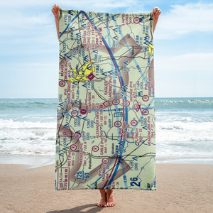 3-M's Airport (96GA) VFR Sectional Towel