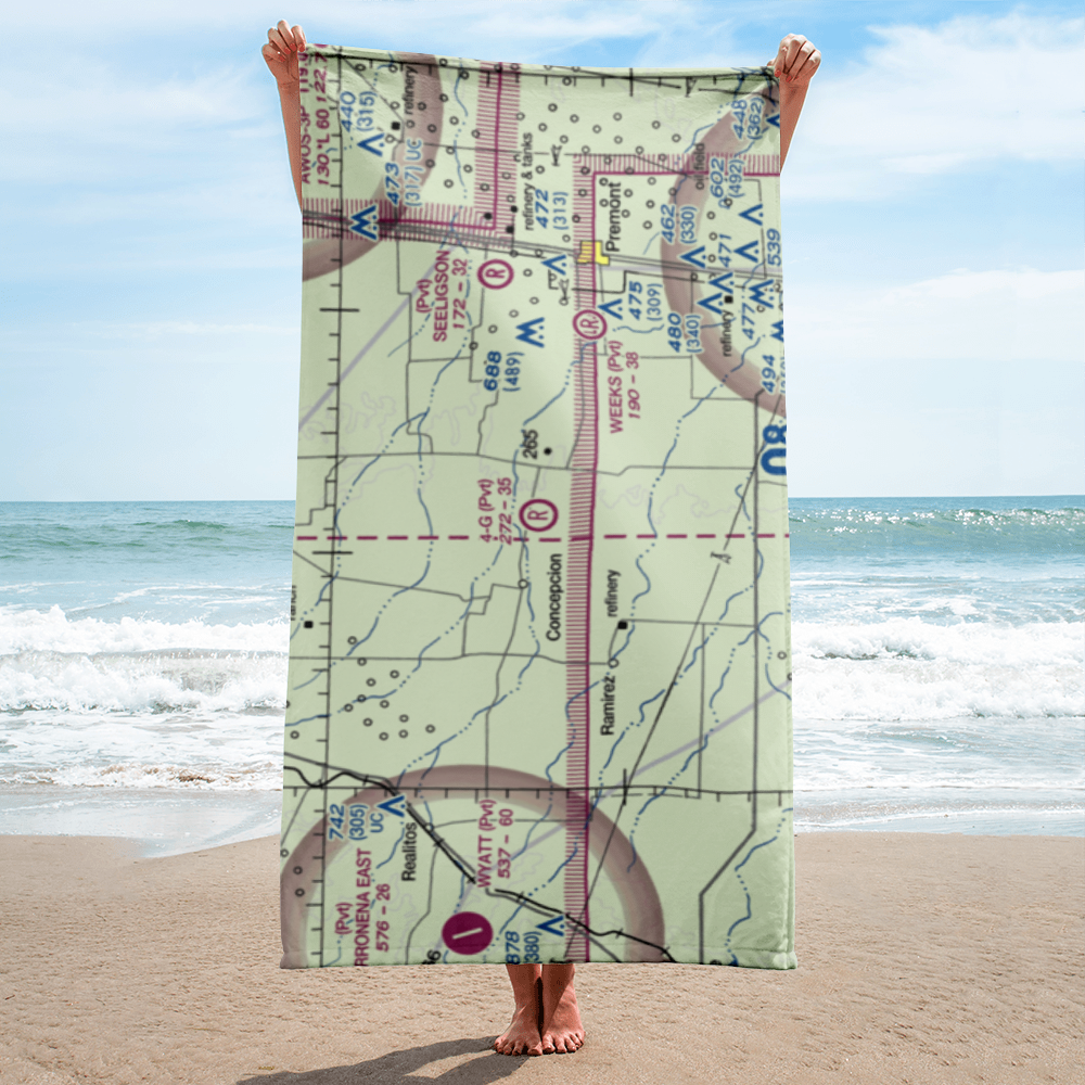 4-G Ranch Airport (XS50) VFR Sectional Towel 