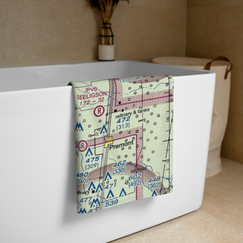 4-G Ranch Airport (XS50) VFR Sectional Towel 