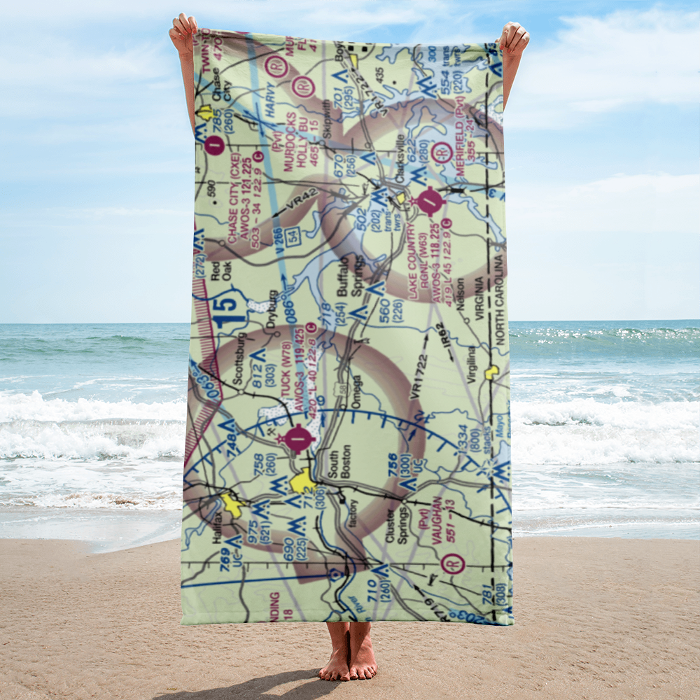 Aaron Penston Field (1VA7) VFR Sectional Towel 