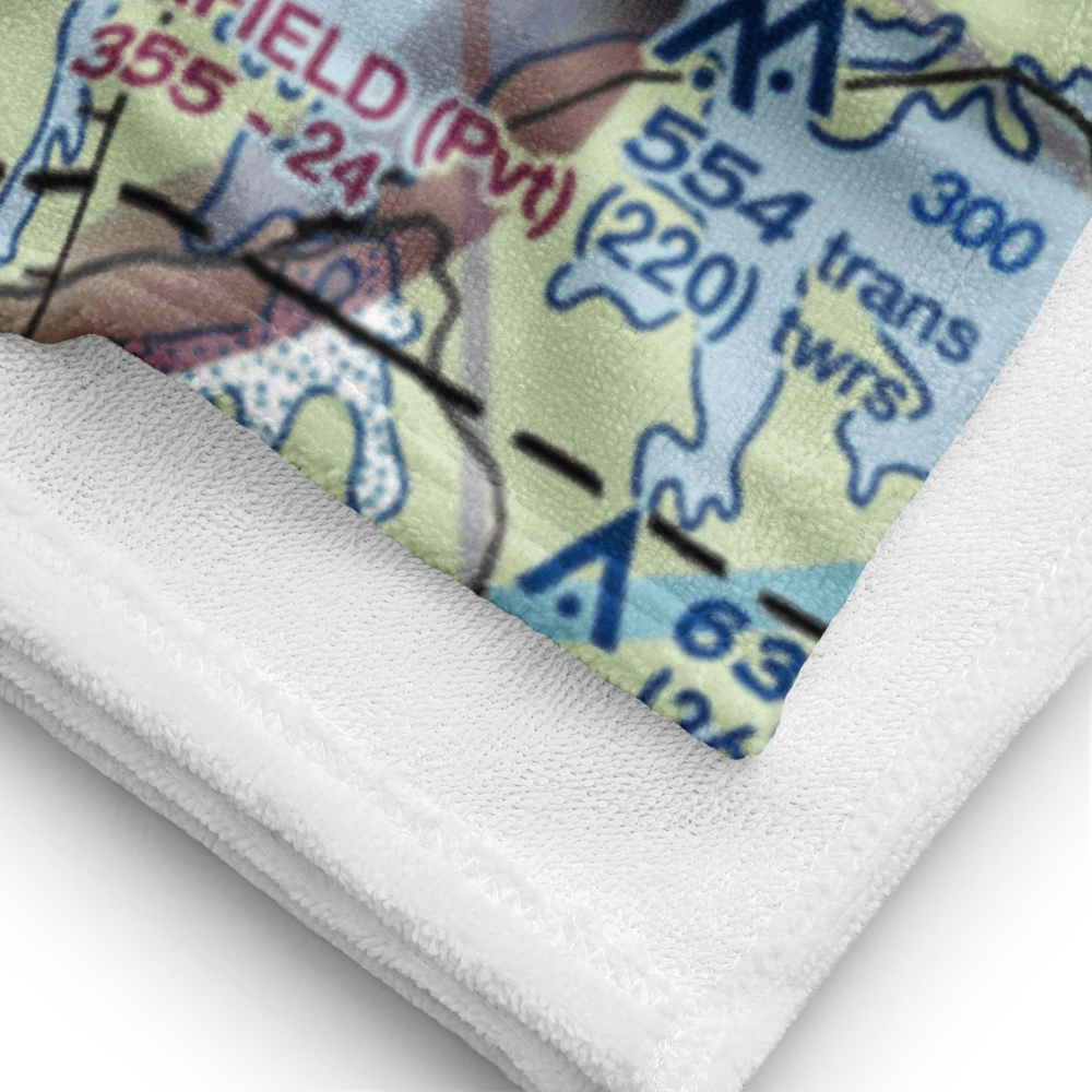 Aaron Penston Field (1VA7) VFR Sectional Towel 