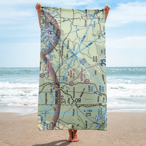 Abbott Airport (VG58) VFR Sectional Towel