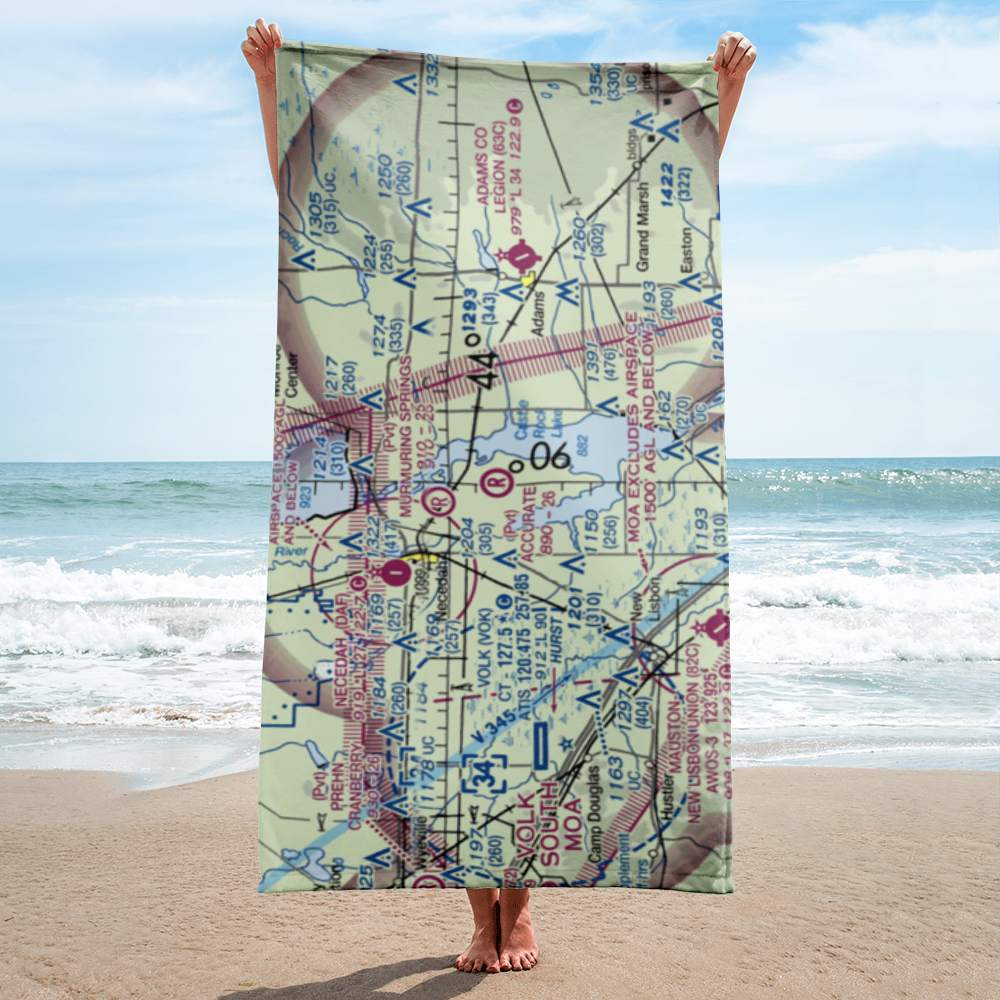 Accurate Airport (67WI) VFR Sectional Towel 