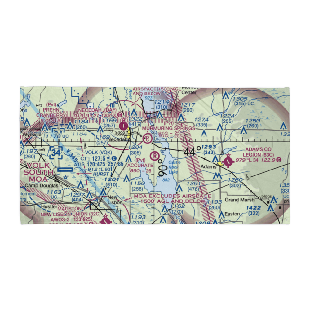 Accurate Airport (67WI) VFR Sectional Towel 