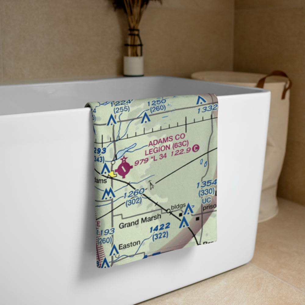 Accurate Airport (67WI) VFR Sectional Towel 