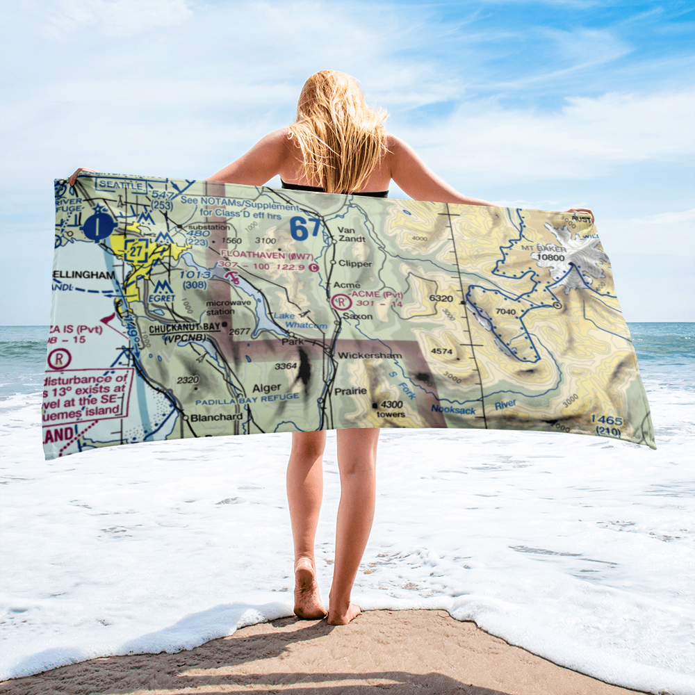 Acme Field (WA12) VFR Sectional Towel 