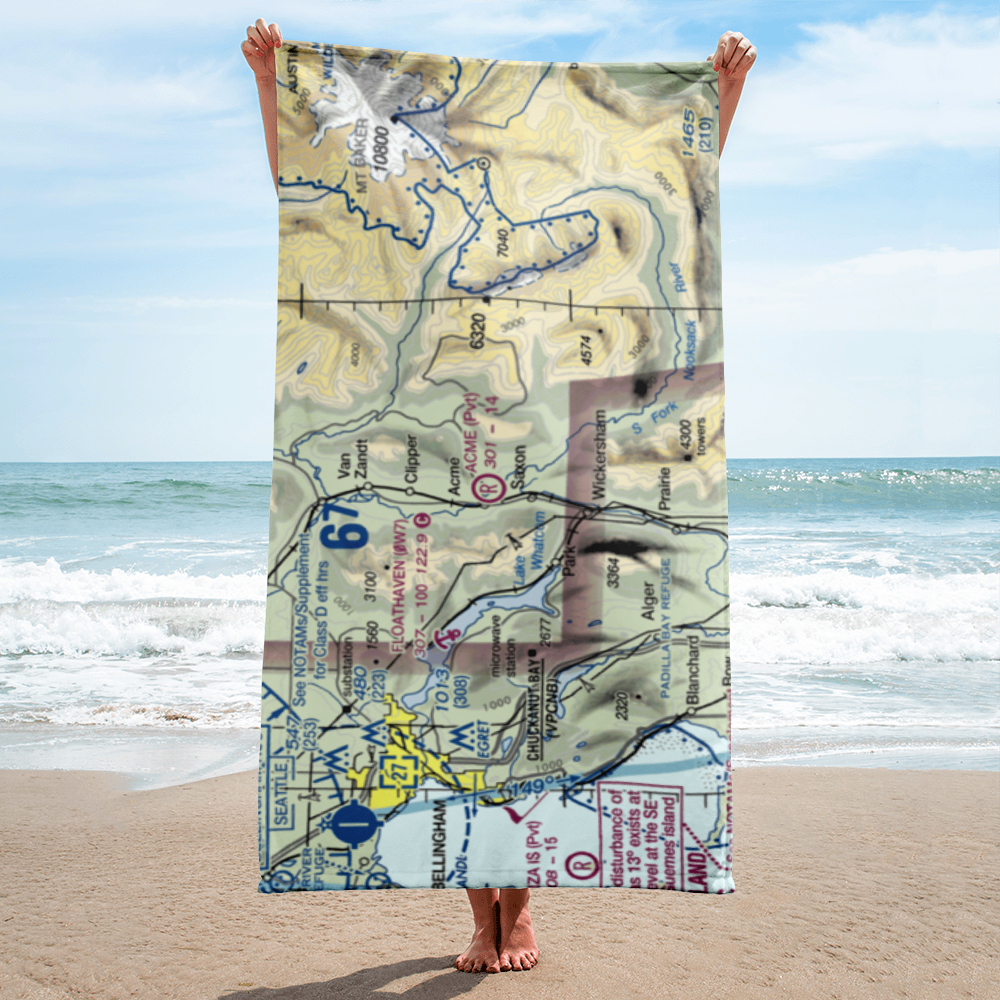 Acme Field (WA12) VFR Sectional Towel 