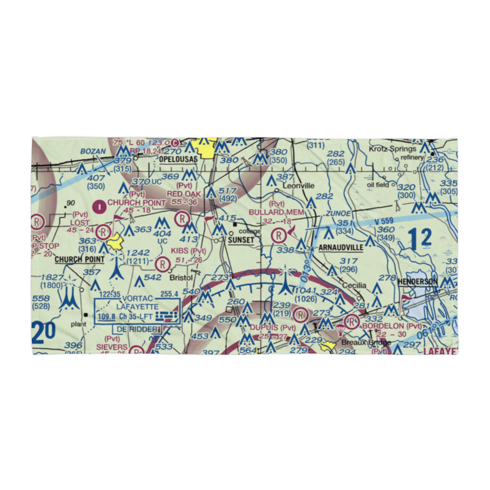 Aeleron Airport (08LS) VFR Sectional Towel 