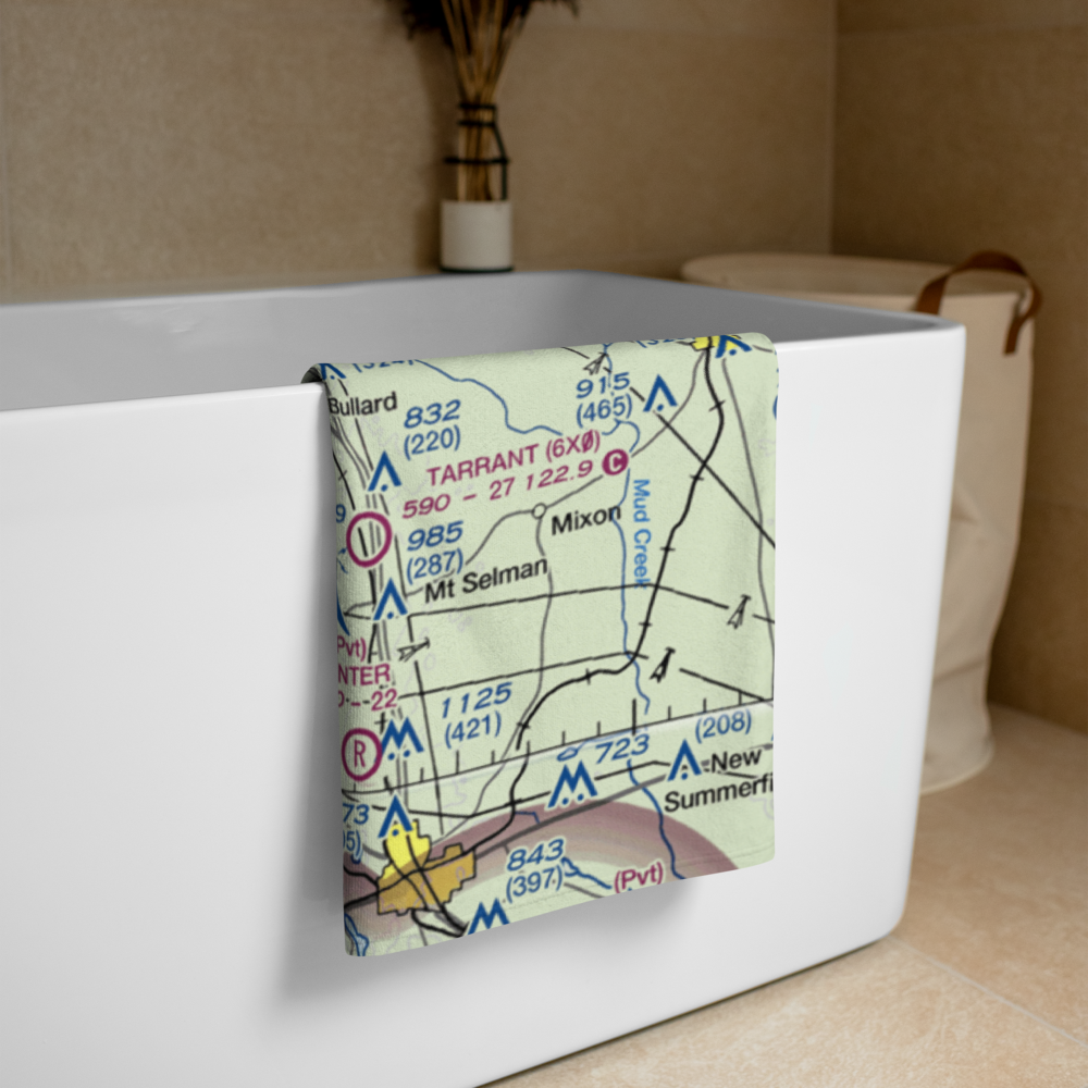 Aero Estates Seaplane Base (TX1) VFR Sectional Towel 