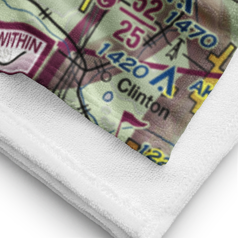 Aero Lake Farm Airport (2OI4) VFR Sectional Towel 