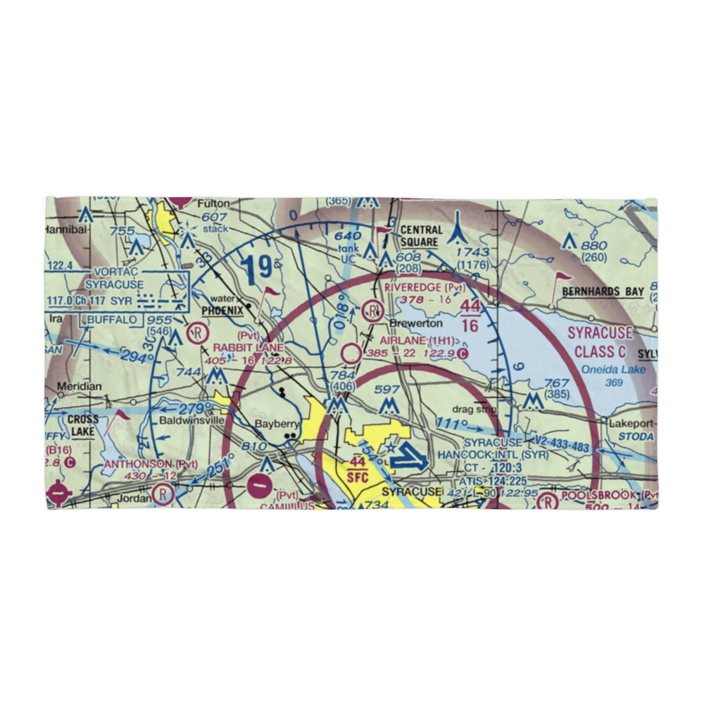 Airlane Enterprises Airport (1H1) VFR Sectional Towel 