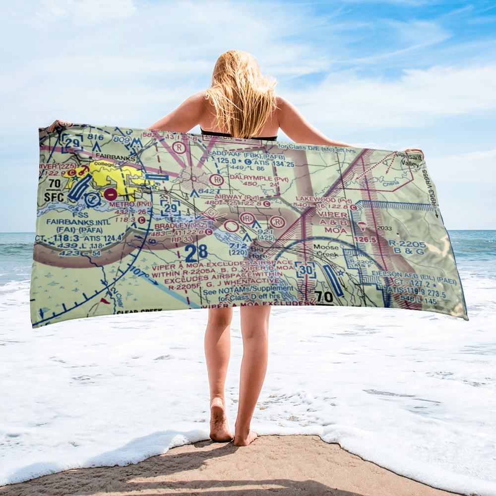 Airway Airport (5AK3) VFR Sectional Towel 