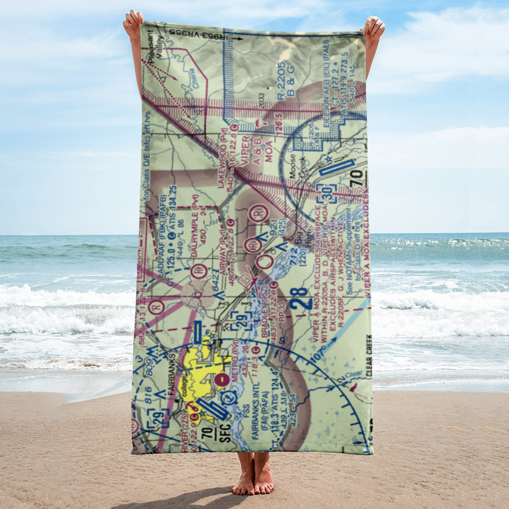 Airway Airport (5AK3) VFR Sectional Towel 