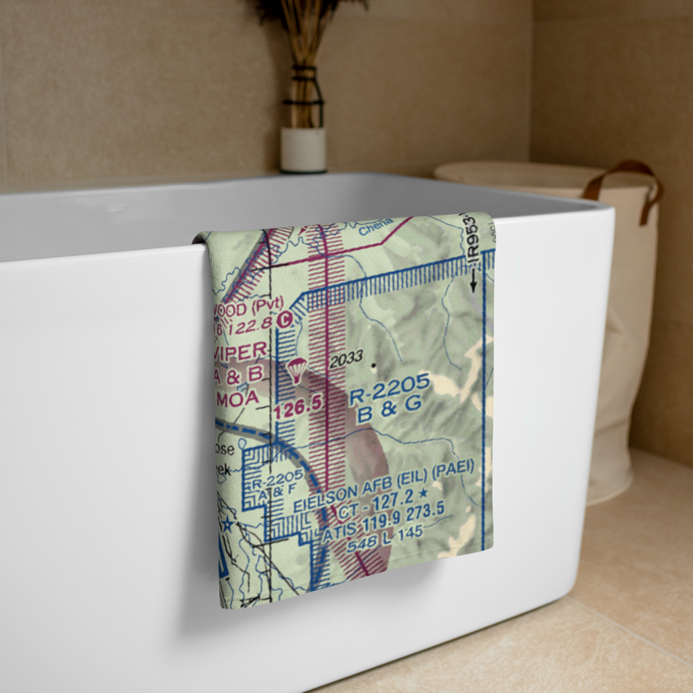 Airway Airport (5AK3) VFR Sectional Towel 