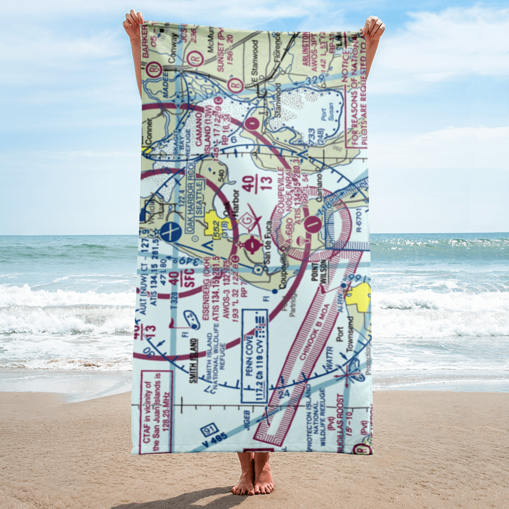 AJ Eisenberg Airport (OKH) VFR Sectional Towel 