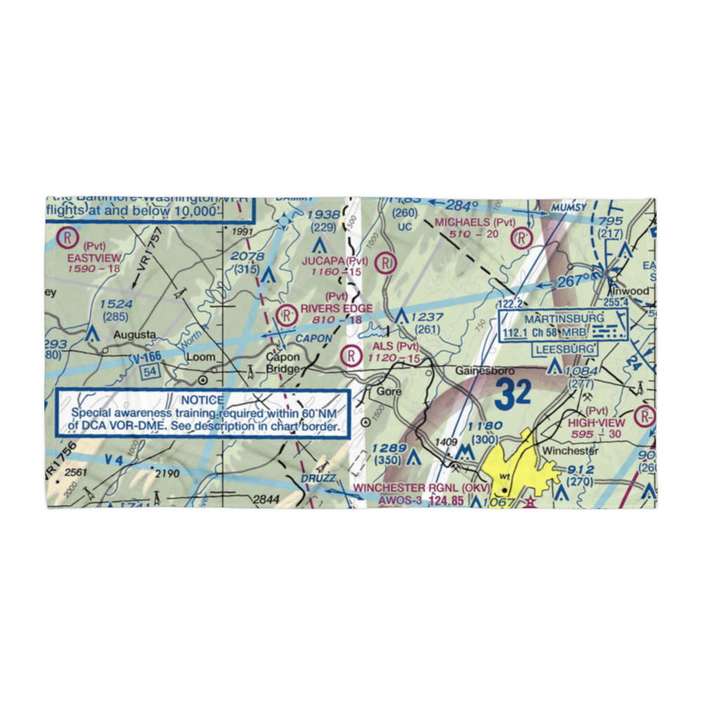 Al's Field (48VA) VFR Sectional Towel 