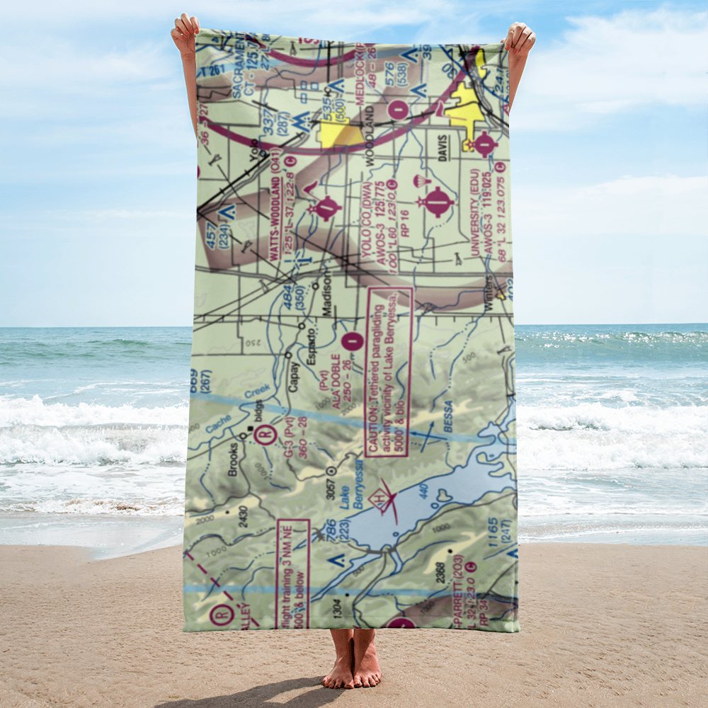 Ala Doble Airport (CA34) VFR Sectional Towel 