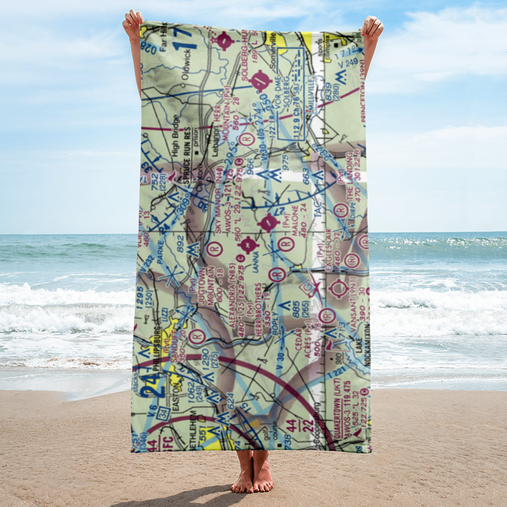 Alexandria Airport (N85) VFR Sectional Towel 