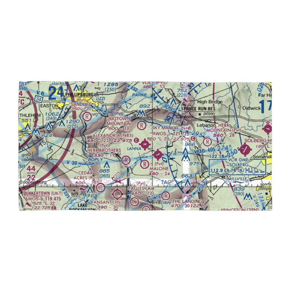 Alexandria Airport (N85) VFR Sectional Towel 