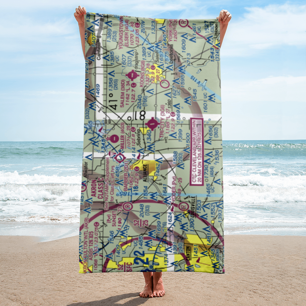 Alliance Airport (OH48) VFR Sectional Towel 
