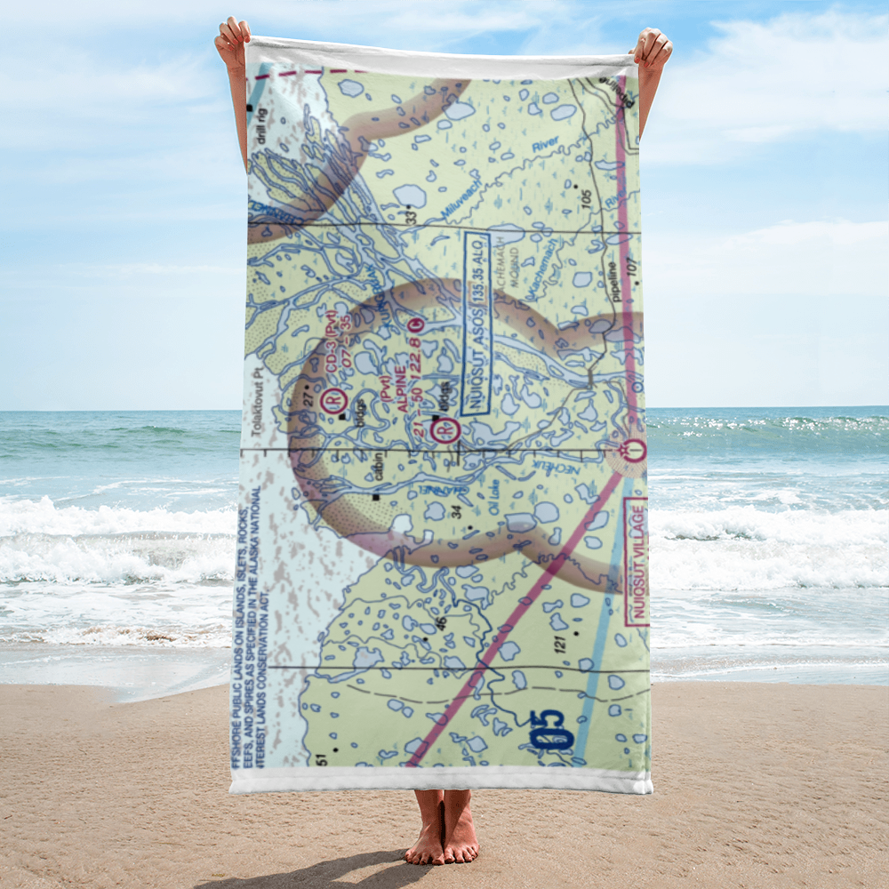 Alpine Airstrip (AK15) VFR Sectional Towel 