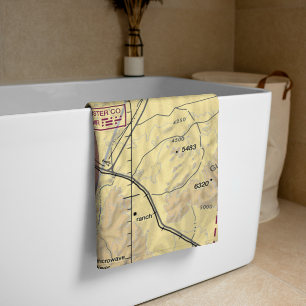 Alpine Casparis Municipal Airport (E38) VFR Sectional Towel 