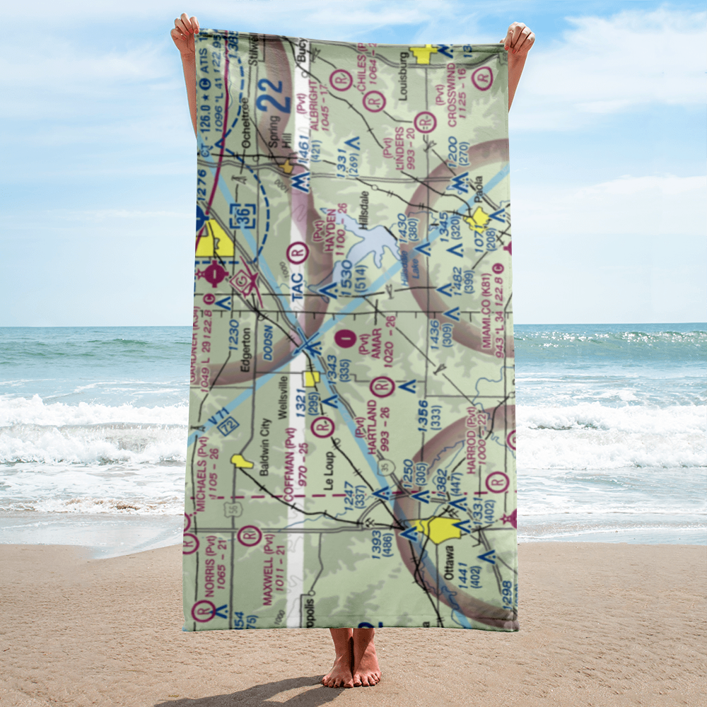 Amar Farms Airport (4KS1) VFR Sectional Towel 