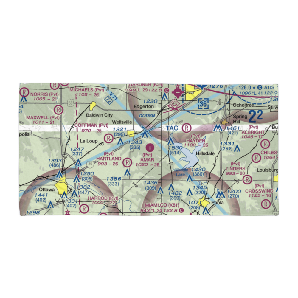 Amar Farms Airport (4KS1) VFR Sectional Towel 